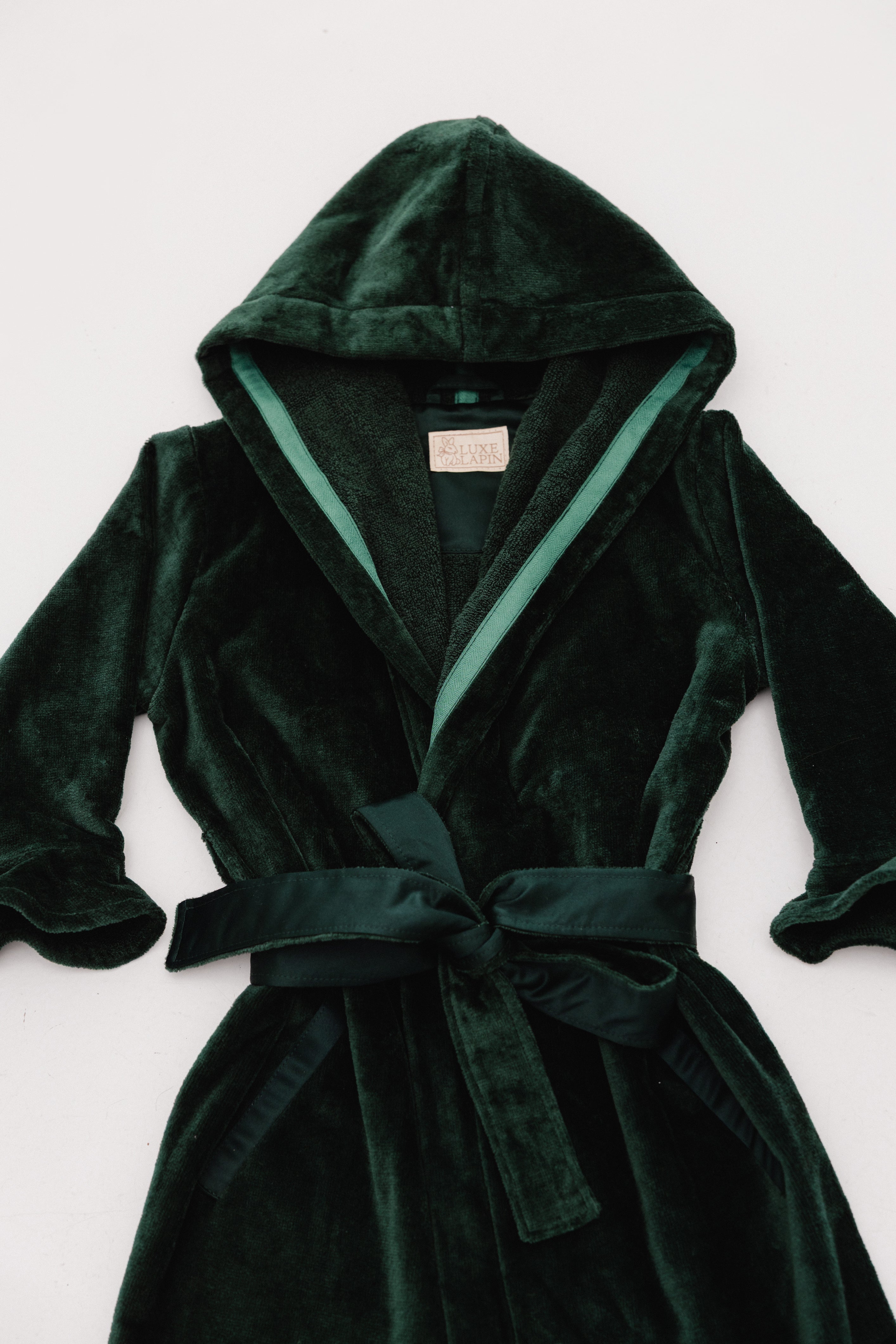 Bathrobe with frills Emerald Dream