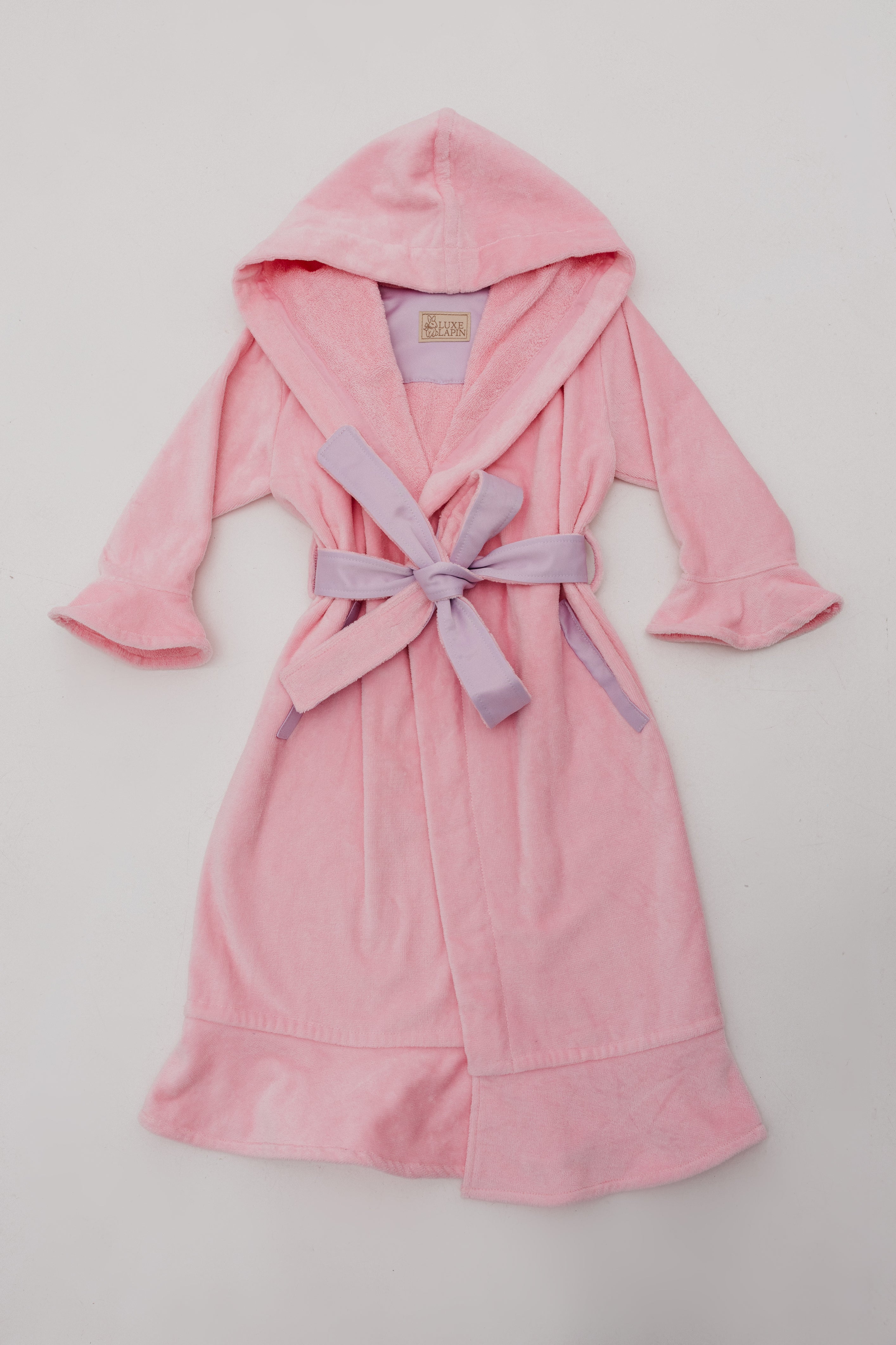Bathrobe with frills Powdery Tenderness