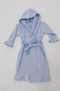 Bathrobe with frills Blue Cloud