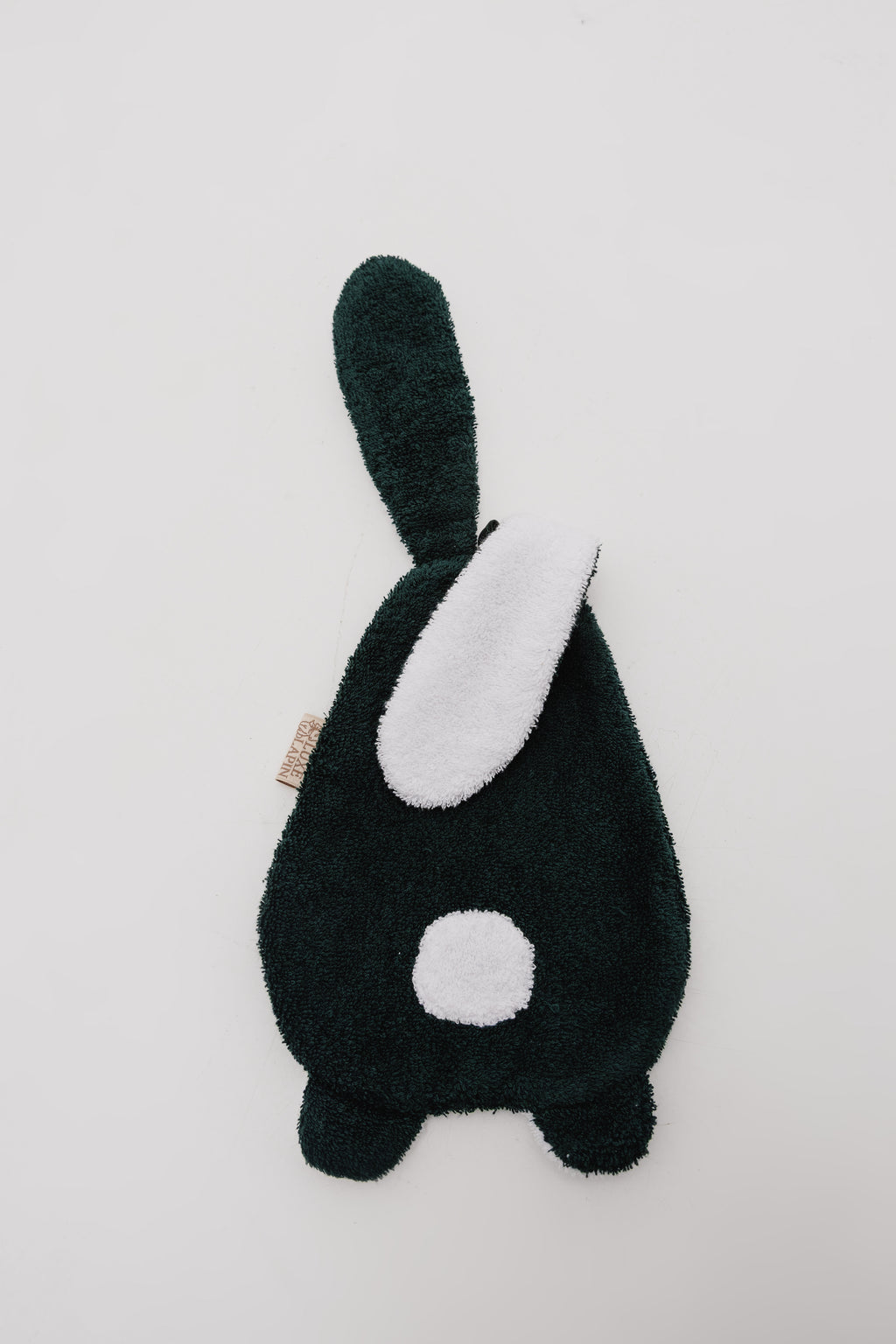 Emerald bunny hand towel