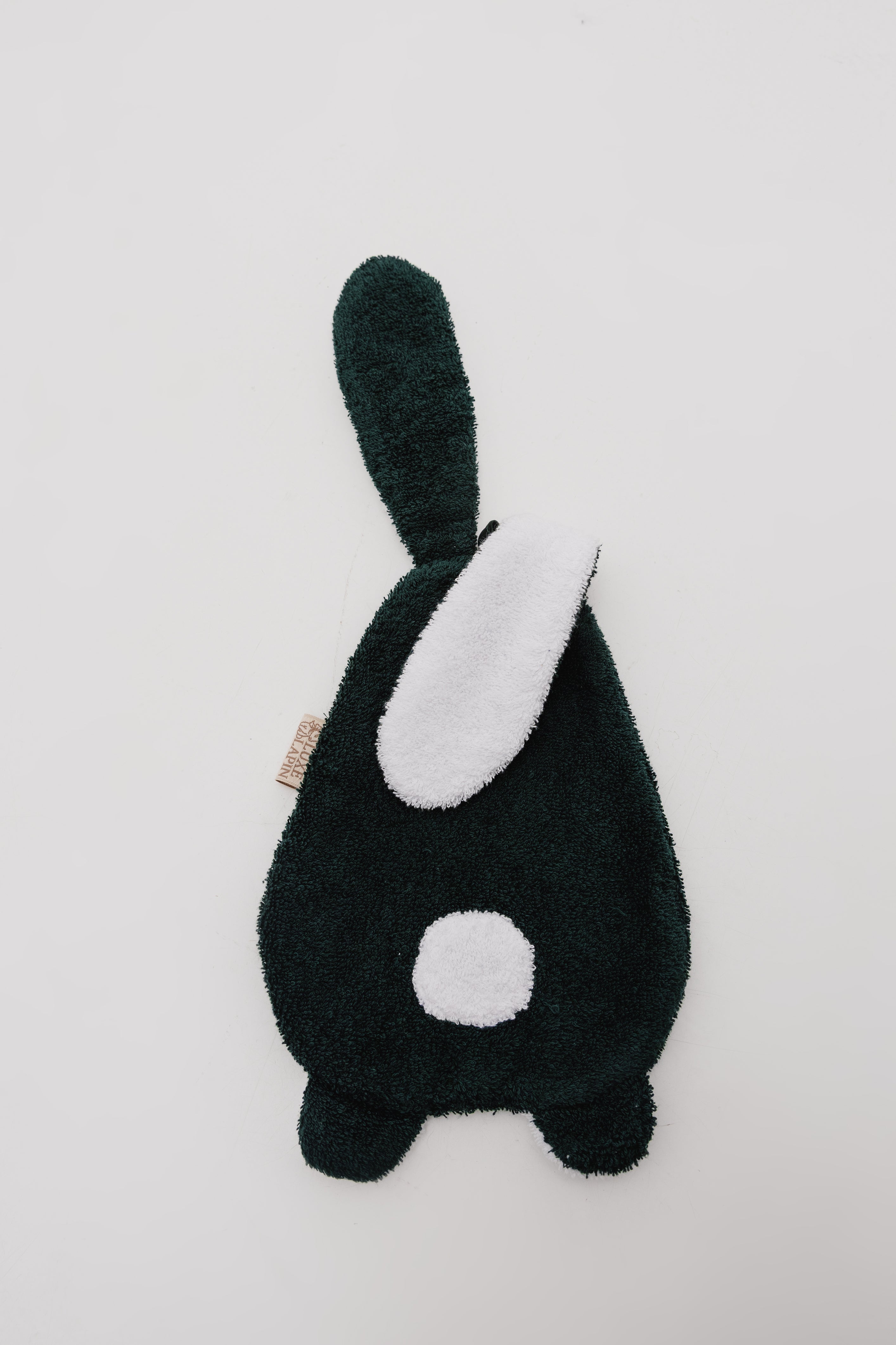 Emerald bunny hand towel