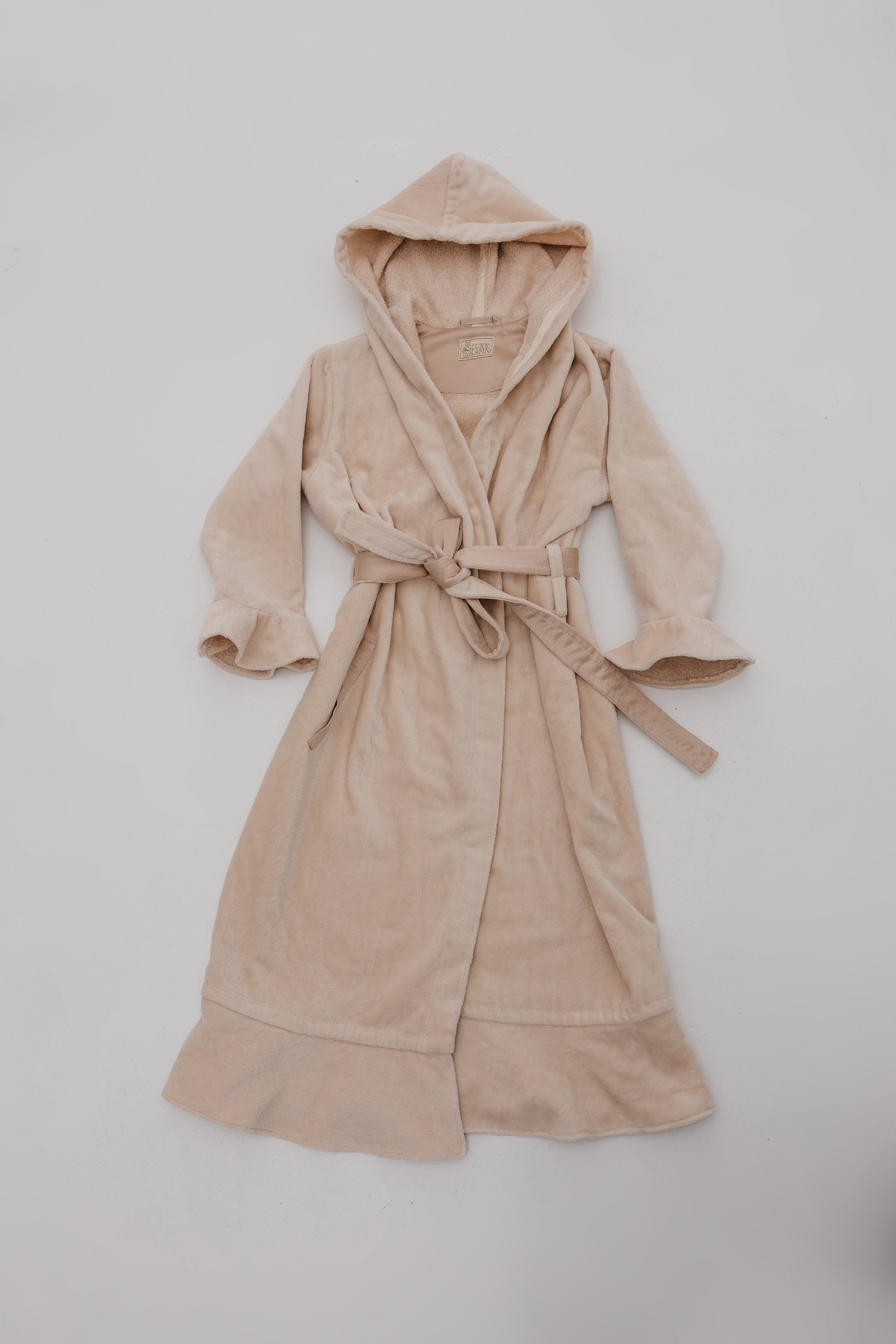 Bathrobe with frills Warm Cocoa