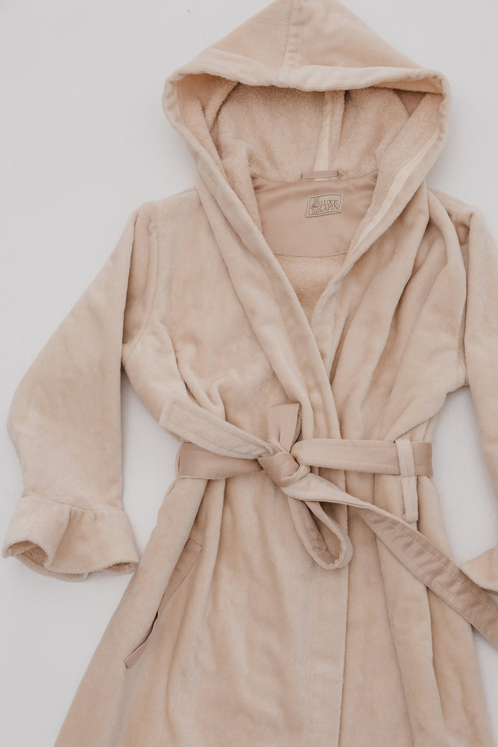 Bathrobe with frills Warm Cocoa