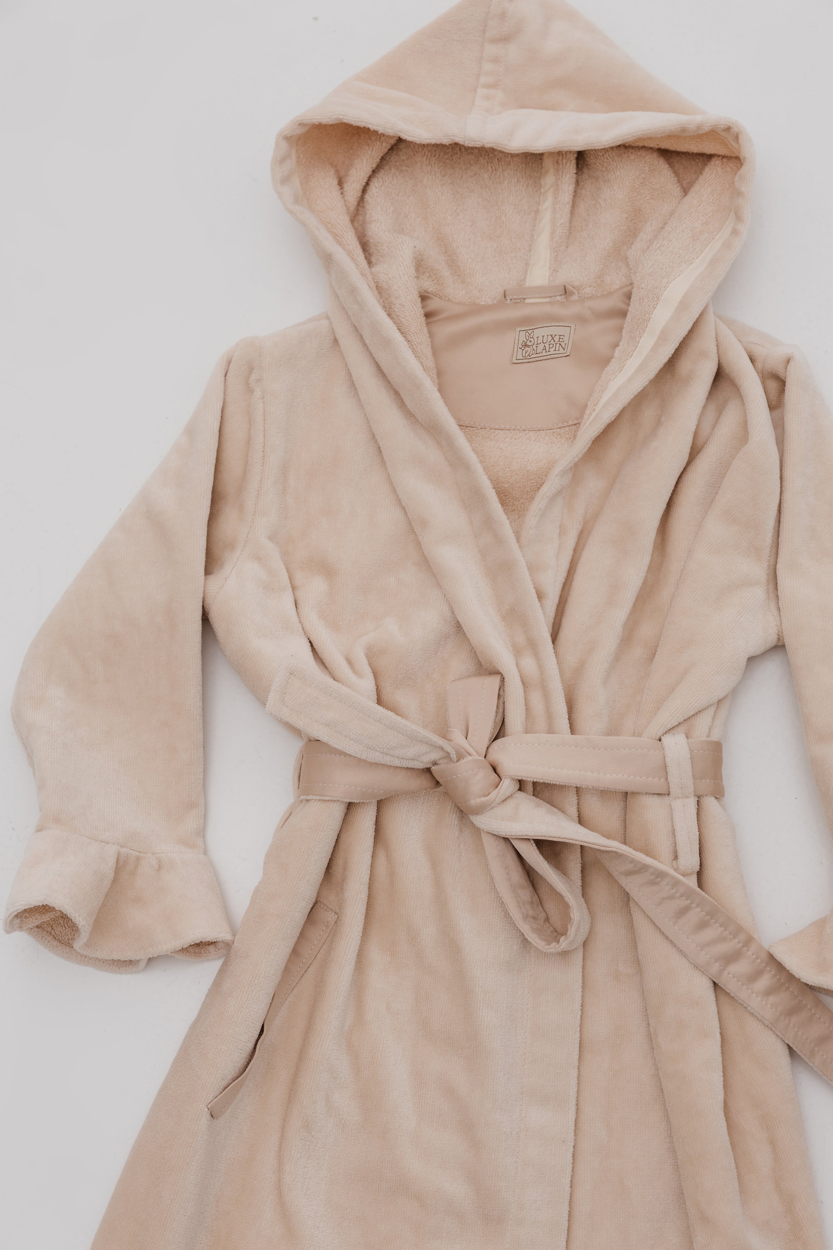 Bathrobe with frills Warm Cocoa