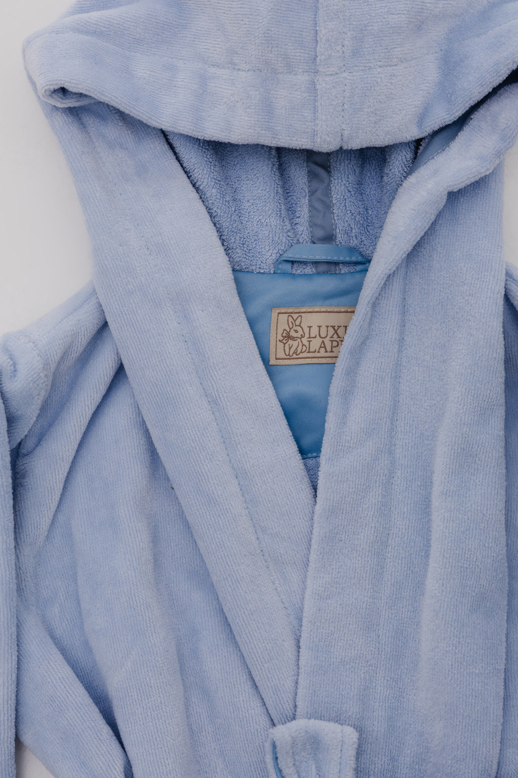 Bathrobe with frills Blue Cloud