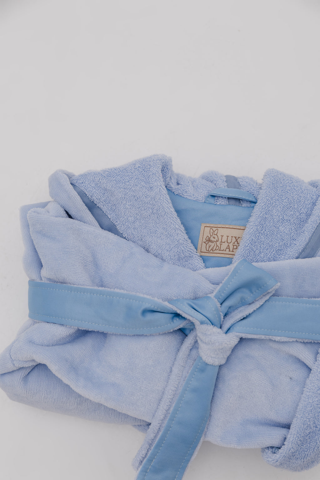 Bathrobe with frills Blue Cloud